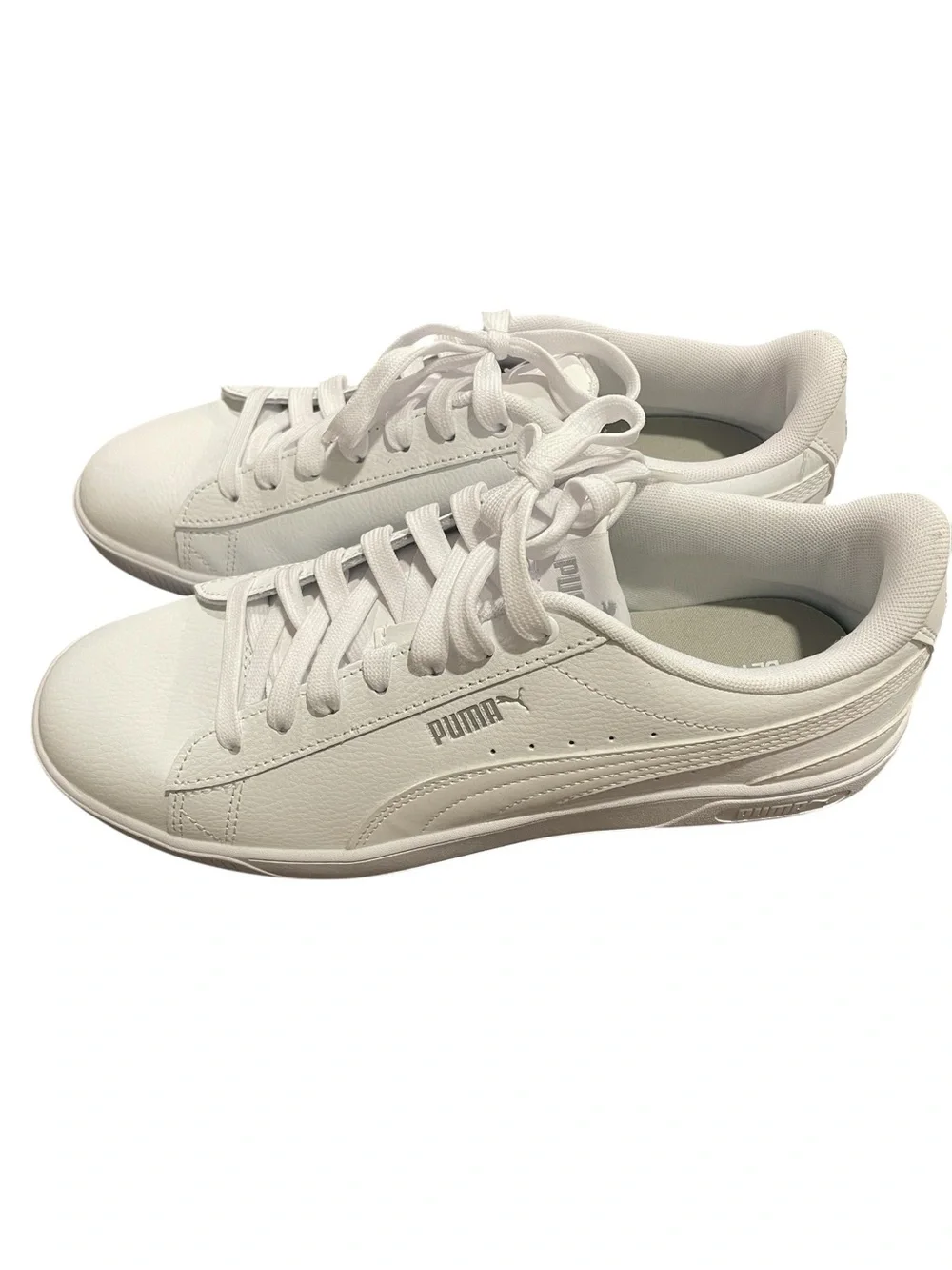 Puma Women's White Low-Top Lace-Up Sneakers Size 9.5
